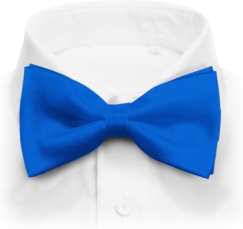 Platinum Hanger Mens Classic Pre-Tied Satin Formal Tuxedo Bowtie Adjustable Length Large Variety Colors Available in Saudi Arabia