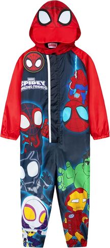 Get Trend Rain Suit Boys Hooded Fleece Lined Waterproof Kids Rain Coat Outdoor Fishing Hiking Overalls Gifts for Boys in Saudi Arabia