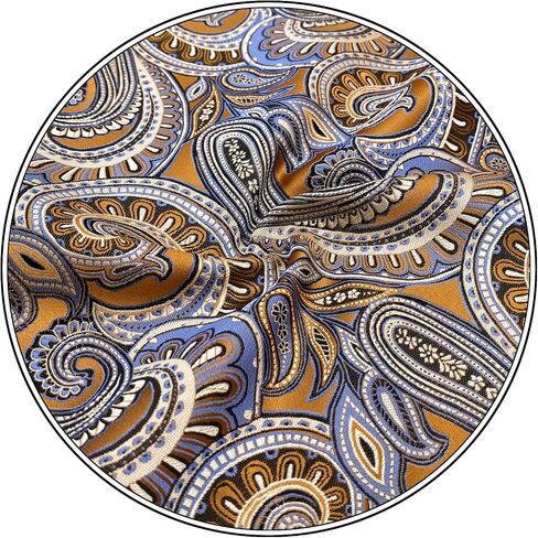 SHLAX&WING Paisley Multicolored Silk Pocket Square Mens Handkerchief Fashion New in Kuwait