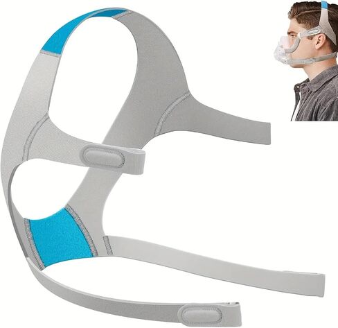 Replacement Cushion and Headgear for ResMed AirFit F20 – Soft Silicone Seal, Adjustable Headgear Straps – Compatible with ResMed F20 Full Face CPAP Mask (Medium or Large) (Medium) in Saudi Arabia