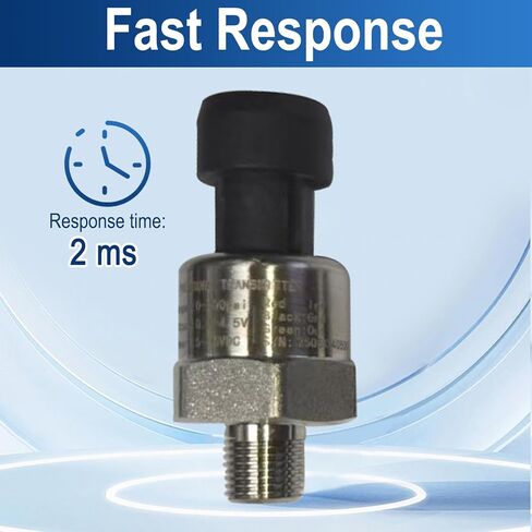 100 PSI Stainless Steel Pressure Sensor/Transducer – 1/8"-27 NPT Thread with Harness Kit,Multi-Purpose Sensor for Oil, Fuel, Air & Water (0-100 PSI) in Kuwait