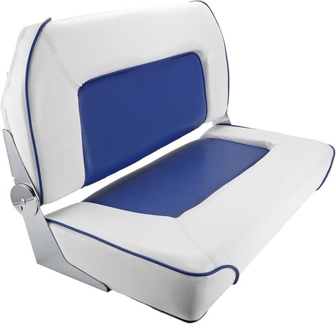 مقعد مزدوج قابل للطي ، مقعد منخفض للماء للخلفية T-Top ، صيد الأسماك ، باس ، قوارب جون (بيضاء وبيج) in Kuwait