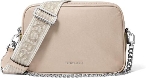 Michael Kors Bryant Medium Double Zip Chain Camera Crossbody, Black in Saudi Arabia