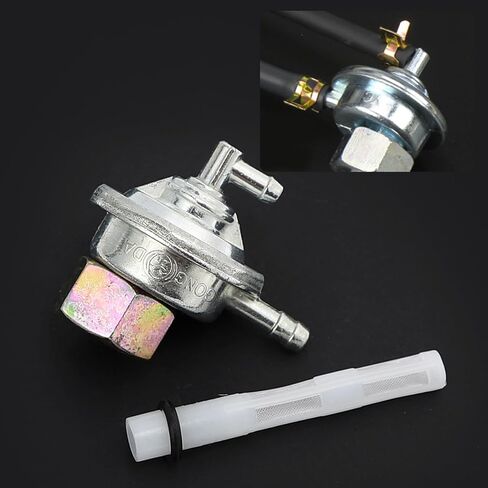 Mokuo 2PCS VIET PUMP VALVE PETCOCK مفتاح التوتر المنخفض لـ GY6 50CC 150CC ، نمط تمرير ثلاثي ، in Saudi Arabia