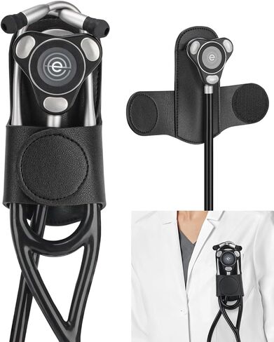 مقطع حامل سماعة الطبيب لـ Eko Core 500 ™ - مقطع حامل الورك الجلدي الخفيف للأطباء والممرضات و EMTs وطلاب الطب in Saudi Arabia