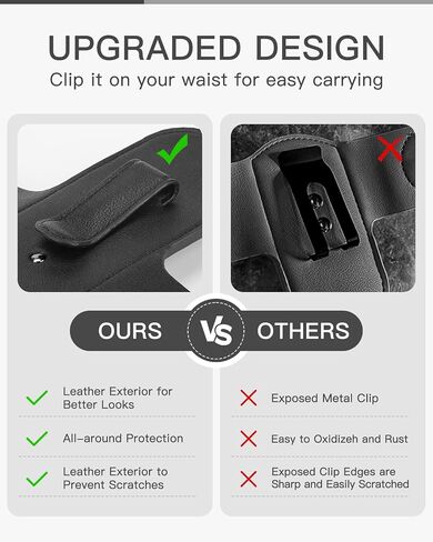 مقطع حامل سماعة الطبيب لـ Eko Core 500 ™ - مقطع حامل الورك الجلدي الخفيف للأطباء والممرضات و EMTs وطلاب الطب in Saudi Arabia