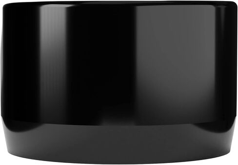 FORMUFIT 1" Furniture Grade External PVC End Cap in Black, 1.315" Actual Cap Diameter, Made in USA, UV-Resistant, Impact-Proof, Flat Cap for The Ends of PVC Pipe, 10-Pack in Saudi Arabia