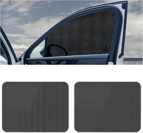 4PCS Car Side Window Sunshade, Block UV Rays Privacy Protector Car Static Cling Film Sticker, Reusable Washable Auto Shade Stickers for Heat Glare Protection, Window Film for Most Cars in Saudi Arabia