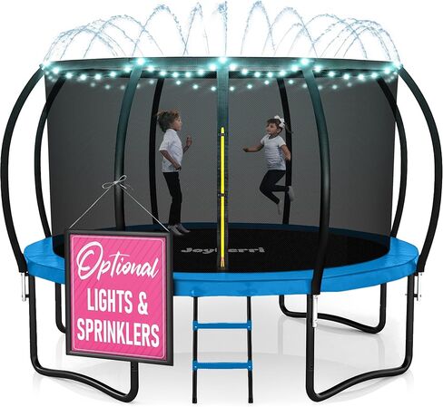 Trampoline Outdoor - ASTM Certified Safe ، 8 أقدام ، 10 أقدام ، 12 قدمًا ، 14 قدمًا ، 15 قدمًا ، ترامبولين ترفيهية 16 قدمًا للأطفال والبالغين. طلاء مضاد للاشتعال مع شبكة العلو in Kuwait