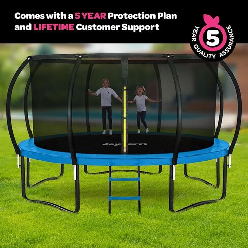 Trampoline Outdoor - ASTM Certified Safe ، 8 أقدام ، 10 أقدام ، 12 قدمًا ، 14 قدمًا ، 15 قدمًا ، ترامبولين ترفيهية 16 قدمًا للأطفال والبالغين. طلاء مضاد للاشتعال مع شبكة العلو in Kuwait