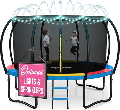 Trampoline Outdoor - ASTM Certified Safe ، 8 أقدام ، 10 أقدام ، 12 قدمًا ، 14 قدمًا ، 15 قدمًا ، ترامبولين ترفيهية 16 قدمًا للأطفال والبالغين. طلاء مضاد للاشتعال مع شبكة العلو in Kuwait