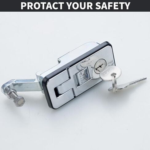 Loclink Compression Latch Lock Marine Grade Grade Swoy for Boat Hatches ، RV Camper Lever Lever Push Nutton Matches يدويًا ، وحزمتين مع 4 مفاتيح in Kuwait
