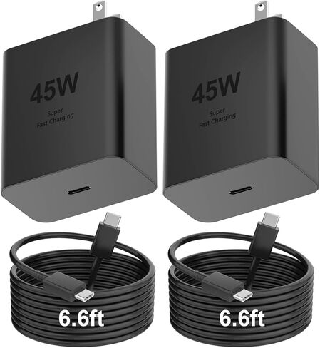45W USB C Super Fast Charger ، Type C Charger Charger Fast Charging Wall Block - PD GAN POWER PPS ACRGER FOR in Kuwait