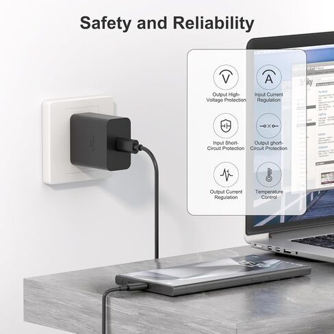 45W USB C Super Fast Charger ، Type C Charger Charger Fast Charging Wall Block - PD GAN POWER PPS ACRGER FOR in Kuwait