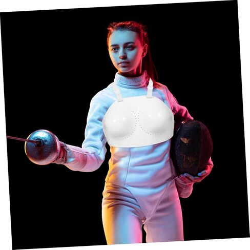 POPETPOP Fencing Sport Chest Protector for Women Adjustable Lightweight Guard for Football Volleyball and Baseball Durable Material for All Ages and Genders in Saudi Arabia