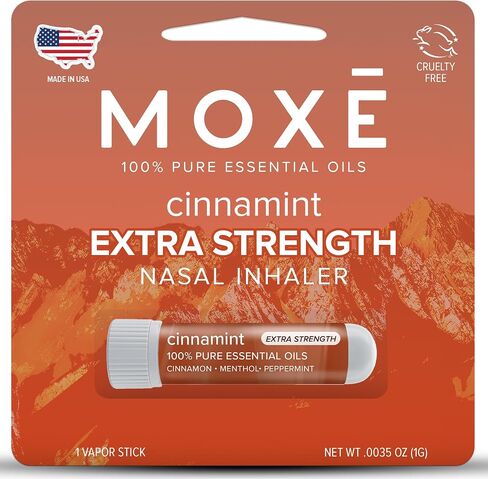 MOXĒ Extra Strength Mochamint Nasal Inhaler | Invigorating Menthol & Rich Coffee Aroma for Mental Clarity & Sinus Relief | Made in The USA | Maximum Strength Aromatherapy for Refreshing Energy in Kuwait