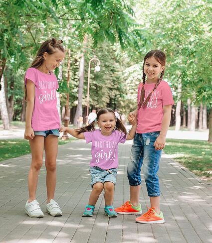 Happy Birthday T-Shirt (Girls 1 to 12) Sassy Kids Party Tee - Sweet Baby/Toddler Outfit in Kuwait