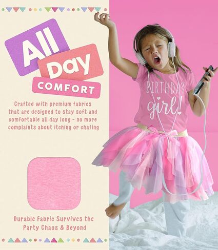 Happy Birthday T-Shirt (Girls 1 to 12) Sassy Kids Party Tee - Sweet Baby/Toddler Outfit in Kuwait