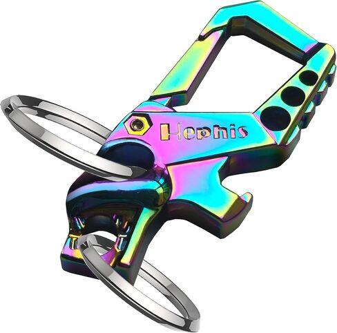 Hephis Skull Heavy Duty Key Chain,Car Emergency Escape Tool, Seat belt Cutter,Bottle Opener,Carabiner Car Key Chains in Saudi Arabia