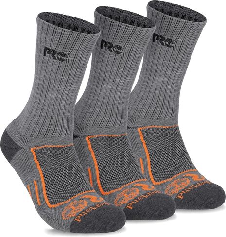 Timberland PRO Moisture Wicking Technology Mens Socks, Arch Support, Cushioned Footbed, Mesh Venting in Saudi Arabia