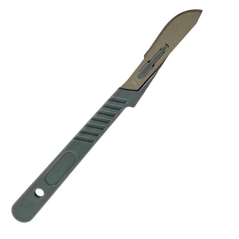 #22 Disposable Scalpel with Plastic Handle - Sterile Single Blade Razor for Dermaplaning, Dissection, Podiatry, Acne Removal - Single-Use Scalpel - Box of 10 (1) in Saudi Arabia