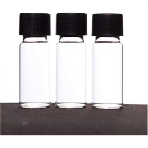 Sample Bottle with Threaded Port 18-400, No Writing Label, Cover and Gasket, 10mL, Transparent, 100 Pieces/Pack, in Kuwait