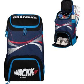 WHACKK Bradman Cricket Kitbag for Youth |Player Edition 2 Bat Pocket Shoe Pocket |Big Main Comp Fit 15.5 inch Leg Pad |Bottle Holders |Easy Access Pocket in Saudi Arabia