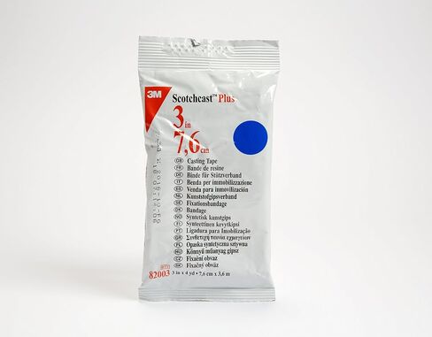 3M Scotchcast 82003B Plus Casting Tapes (Pack of 10) , Blue , 3" x 4 yard in Saudi Arabia