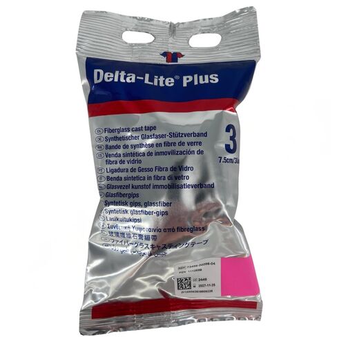 Plus Fiberglass Cast Tape, 3in x 4yd, Pink – Strong & Lightweight, Part #73458-56 -1 Roll in Saudi Arabia