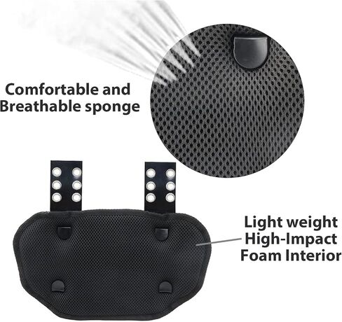 Pro Football Backplate Heavy Duty Spin Guard for Football Should Pads Lightweight & Breathable QB/RB Protection Fits Youth to Adult Players in Saudi Arabia