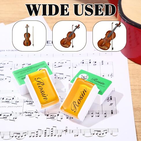 Boao 12 PCS Rosin Natural for Violin Cello Viola Rosin Light Gupl Low Gust for Bows String Music Aunder Assectory in Kuwait
