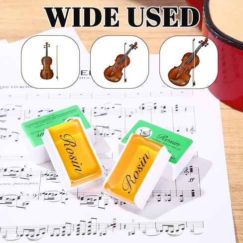 Boao 12 PCS Rosin Natural for Violin Cello Viola Rosin Light Gupl Low Gust for Bows String Music Aunder Assectory in Saudi Arabia