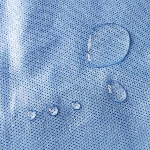 ثياب طبية عزل PPE التي يمكن التخلص منها - المستوى 2 ، التغطية الخلفية الكاملة ، إغلاق التعادل المزدوج ، مواد SMS 35G ، الأصفاد المتماسكة ، للجنسين ، الأزرق المهني للرعاية الصحية واستخدام المختبر (50) in Kuwait