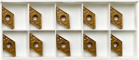 10Pcs DNMG431 DNMG150404 Carbide Turning Inserts, CVD Coated Turning Inserts for Semi-Finishing Cutting Steel, CNC Inserts Cutting Tools for Lathe Turning Tool Holder in Saudi Arabia