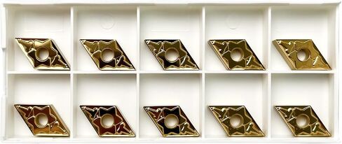 10Pcs DNMG431 DNMG150404 Carbide Turning Inserts, CVD Coated Turning Inserts for Semi-Finishing Cutting Steel, CNC Inserts Cutting Tools for Lathe Turning Tool Holder in Saudi Arabia