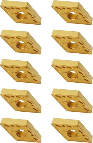 10Pcs DNMG431 DNMG150404 Carbide Turning Inserts, CVD Coated Turning Inserts for Semi-Finishing Cutting Steel, CNC Inserts Cutting Tools for Lathe Turning Tool Holder in Saudi Arabia