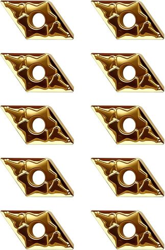 10Pcs DNMG431 DNMG150404 Carbide Turning Inserts, CVD Coated Turning Inserts for Semi-Finishing Cutting Steel, CNC Inserts Cutting Tools for Lathe Turning Tool Holder in Saudi Arabia