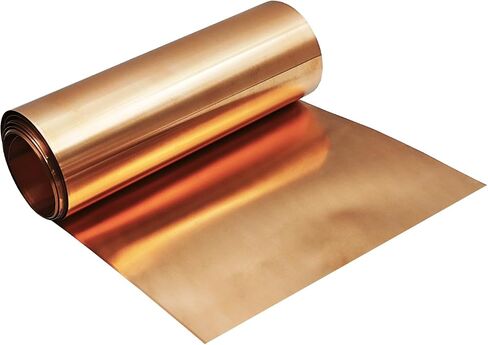 Copper Sheet Roll 4" x 11.5ft,99.9% Pure Copper Strip 3500mm x 100mm x 0.03mm,Copper Flashing Foil for Electricity Crafts DIY - Various Sizes in Saudi Arabia