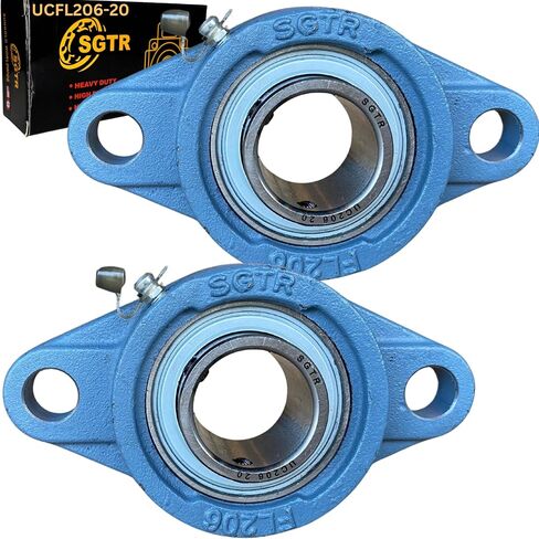 2 Pack Premium UCFL204-12 محملان وسادة شفة الترباس ، الصف الصناعي الثقيل ، 3/4 "بوصة ، ختم واقٍ فائق ، تحالف الذاتي ، وحدات محمل الحديد الزهر الصلب والكروم الصلب in Kuwait