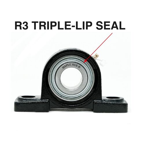 Maple Ace UCP210-32 BLOCK BLOCK BOLDING 2 "Bore ، 2-Bolt ، محاذاة الذات ، R3 Triple Lip Seal ، الخدمة الثقيلة (الكمي 2) in Kuwait