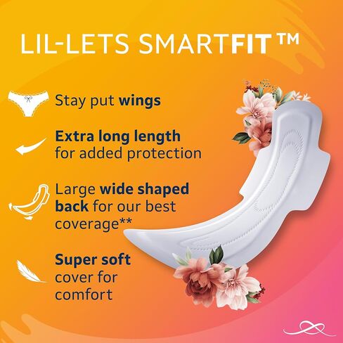 Lil-Lets Extra Protection Maxi Pads X 30 (3 Pack), with Wings, for Extremely Heavy Flow Periods and Perimenopause in Saudi Arabia
