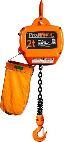 Prowinch 4400 Lbs 2 Ton Electric Chain Hoist 3 Phase 208V-240/440-480V -20 ft Lifting Height, H3 Duty Class, G100 Chain for Heavy-Duty Lifting, Ceiling pulley, Warehouse Garage, Attic & Industrial Use in Kuwait