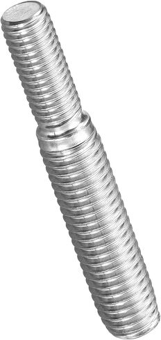 Metallixity double end end thouse sutcle (m8 x 40mm to m6 x 40mm) 2pcs ، stud studeners 304 Stainless Steel - for House Mainting Craft Loom ، Silver Tone in Kuwait