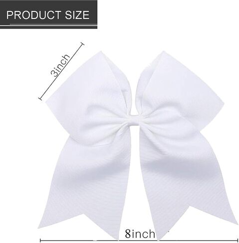 Hipheer 12Pcs 8" Large cheer bows with alligator clips for Teen Girls Softball Cheerleader Sports in Kuwait