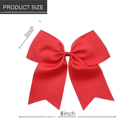 Hipheer 12Pcs 8" Large cheer bows with alligator clips for Teen Girls Softball Cheerleader Sports in Kuwait