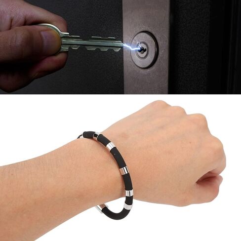 Dioche Anti Static Bracelet Eliminate Body Static Silicone Wristband Winter Antistatic Bracelet for Laboratory Personnel, Factory Workers(Black) in Saudi Arabia