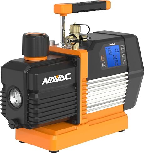NAVAC NP8DS Smart Vacuum Pump, 8 CFM Dual-Stage, 3/4 HP | Oil Test Function | 15-Micron Ultimate Vacuum | A2L Compatible | 2-Year Warranty in Kuwait