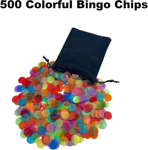مجموعة Deluxe Bingo Game Set - قفص عجلة 6 بوصات ، 500 رقائق ملونة مع حقيبة ، 50 بطاقة Bingo ، 500 ورقة ورقة ، 75 كرة مع حقيبة ، لوحة رئيسية ، حقيبة تخزين - in Kuwait