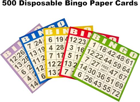 مجموعة Deluxe Bingo Game Set - قفص عجلة 6 بوصات ، 500 رقائق ملونة مع حقيبة ، 50 بطاقة Bingo ، 500 ورقة ورقة ، 75 كرة مع حقيبة ، لوحة رئيسية ، حقيبة تخزين - in Kuwait