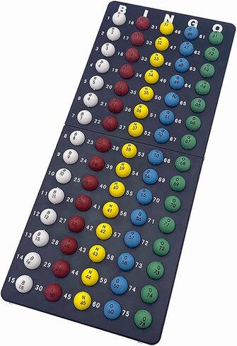 مجموعة Deluxe Bingo Game Set - قفص عجلة 6 بوصات ، 500 رقائق ملونة مع حقيبة ، 50 بطاقة Bingo ، 500 ورقة ورقة ، 75 كرة مع حقيبة ، لوحة رئيسية ، حقيبة تخزين - in Kuwait
